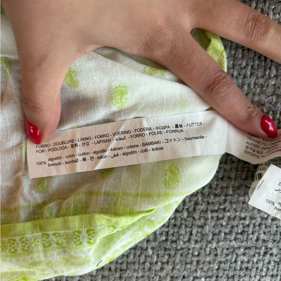 Zara White Green Embroidered Tunic Midi Dress – Size XS brand new - Picture 8 of 16